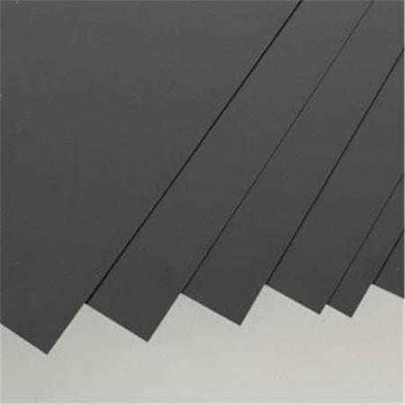 Evergreen 0.10 In. - 8 X 21 In. Styrene Sheet Railroad Scratch Building Supply, Black, 8Pk EVG9111